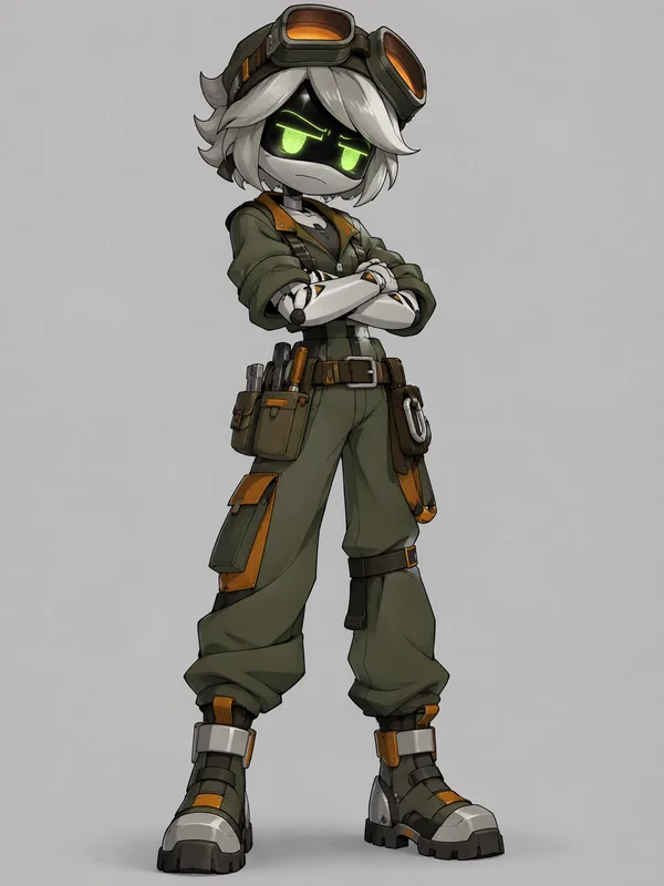 Rivet, a Murder Drones OC