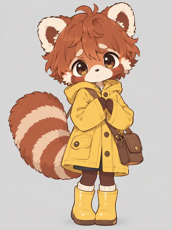 Pico, anthro animal (furry), red panda OC