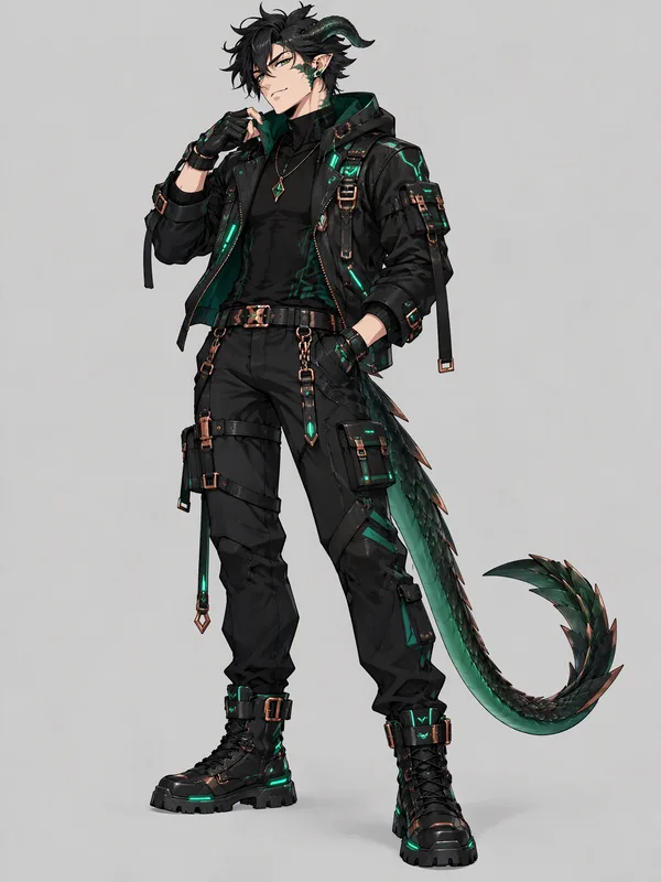 Drake in a cyberpunk