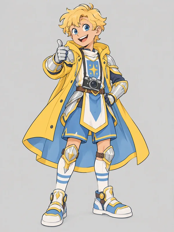 Pip in a knight armor