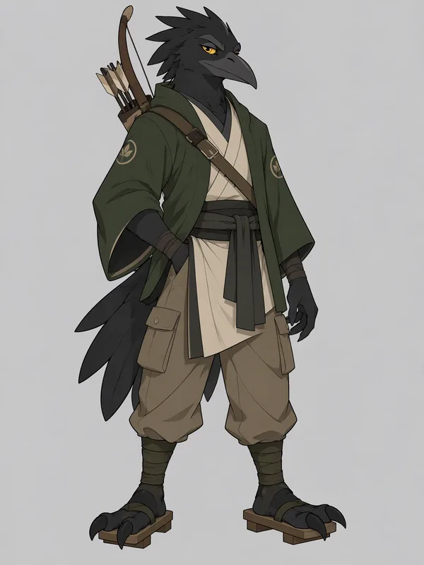 Rook in a kimono