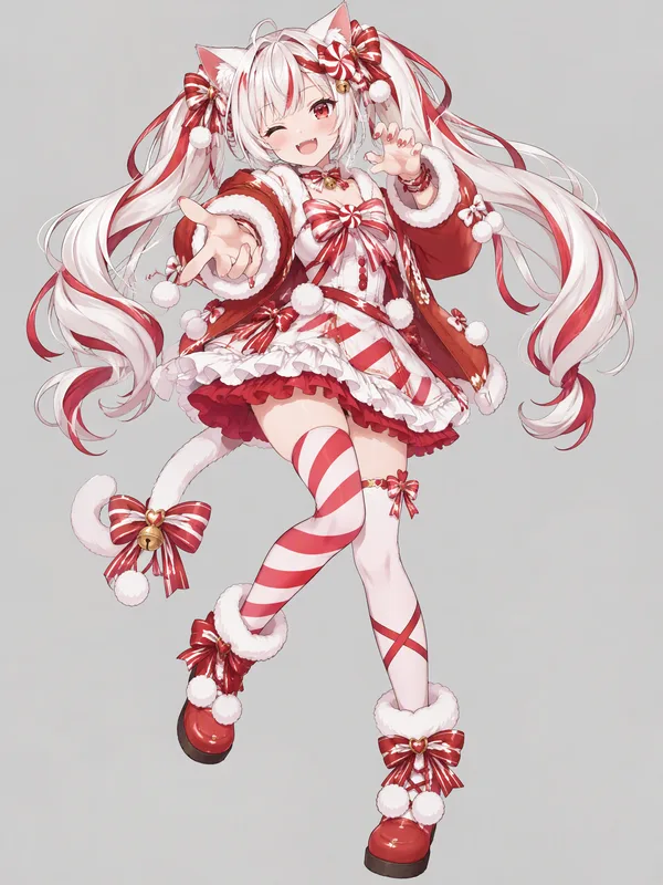 Peppermint, a candy cane OC