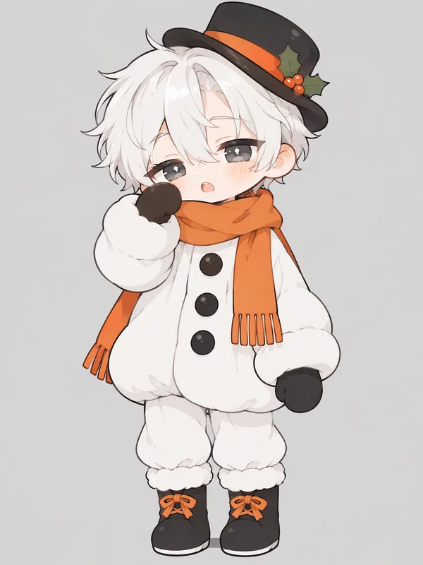 Flurry, a snowman OC